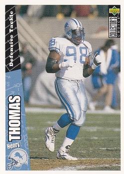 Henry Thomas Detroit Lions 1996 Upper Deck Collector's Choice NFL #117